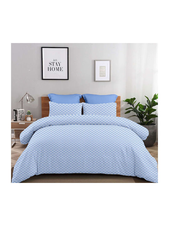 Astron Italy Bettdecke Einzelbett 160x240cm Claudia Blau 350 GSMGsm