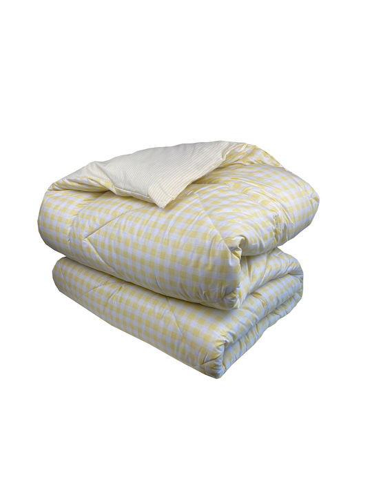 Astron Italy Bettdecke Großes Doppelbett 220x240cm Carla Yellow 350 GSMGsm