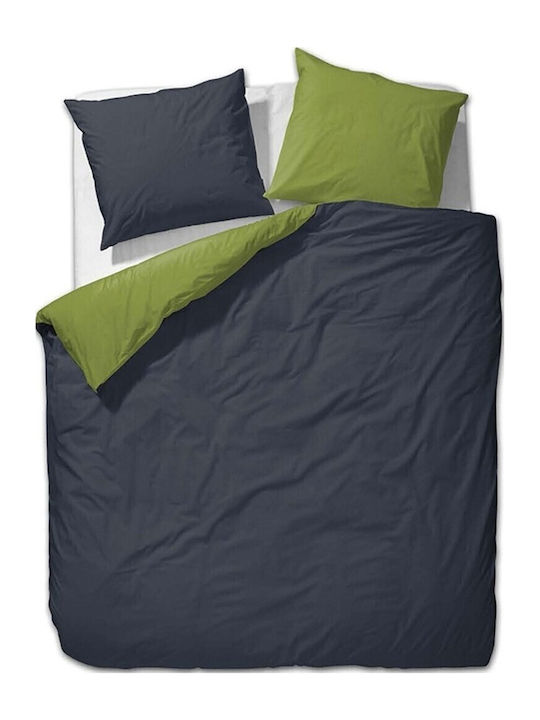 Vesta Home Duvet Single 160x230cm Micro Green-Dark Blue 300 GSMGsm 12.5 togs Togs