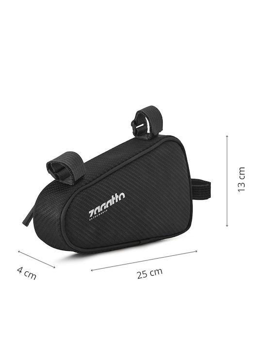 Zagatto Rahmen-Tasche Fahrradtasche 2lt Schwarz