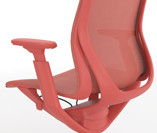 Dromeas Anafi Office Chair with Adjustable Arms Red