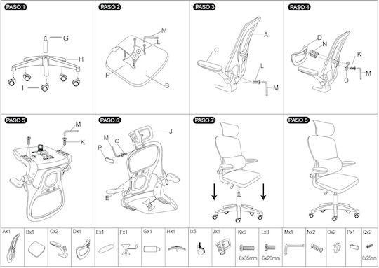 Karekla by Fragkoulakis Sumi Office Chair White