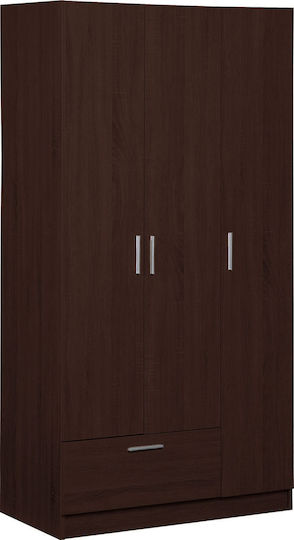 Тройна врата Гардероб Wilson 3ds Leuko 90x45x180см