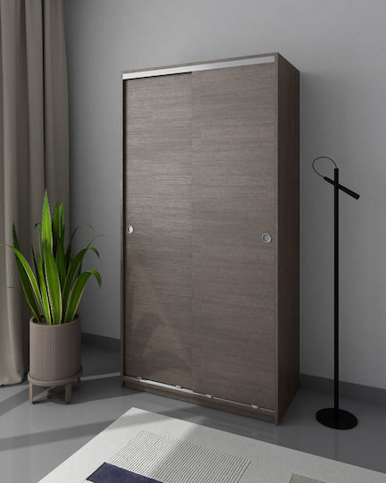 Δίφυλλη Ντουλάπα Συρόμενη 92x45x180cm Δίφυλλη Ντουλάπα Συρόμενη 92x45x180cm