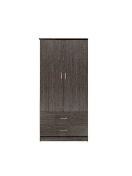 Ușă dublă Dulap de Haine Zebrano 80x42x181cm