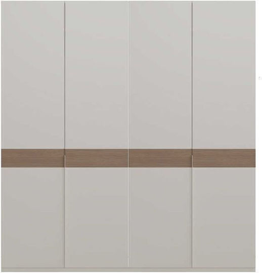 Τετράφυλλη Ντουλάπα 180x60x223cm Λευκό Mink