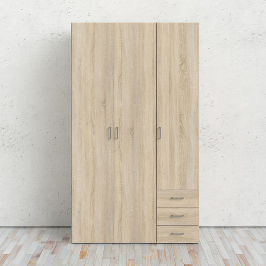 Space Dulap Triplă 115.8x49.5x200.4cm Stejar
