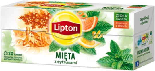 Lipton Flavored Herbal Tea Mint Citrus 20x1.3g