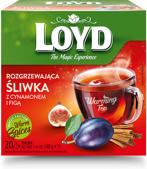 Loyd Warming Tea Sweet Plum Cinnamon Fig Flavor 20 Bags