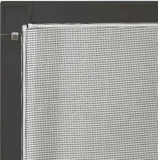 vidaXL Σίτα Παραθύρου από Fiberglass Γκρι με Πλαίσιο 150x130cm