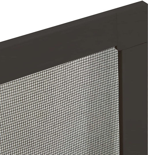 vidaXL Σίτα Παραθύρου από Fiberglass Γκρι με Πλαίσιο 150x130cm