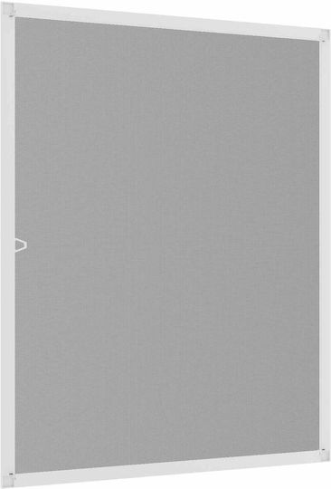 vidaXL Fixed White Window Mosquito Net Made of Fiberglass 150x130cm