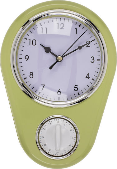 Out of the Blue Wanduhr Kunststoff Blau 22.5x16cm