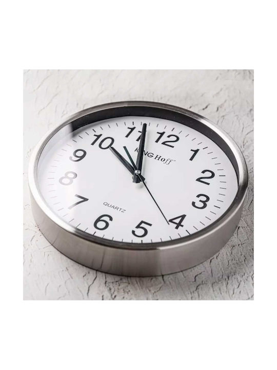 KING Hoff Wall Clock Metallic Transparent