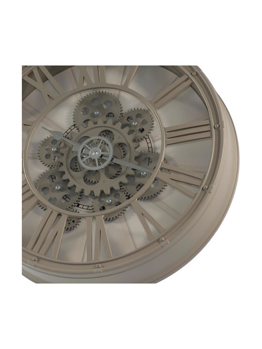 Wall Clock 38 Cm Rotating Mechanism Roman Numerals Cappuccino Aria Trade