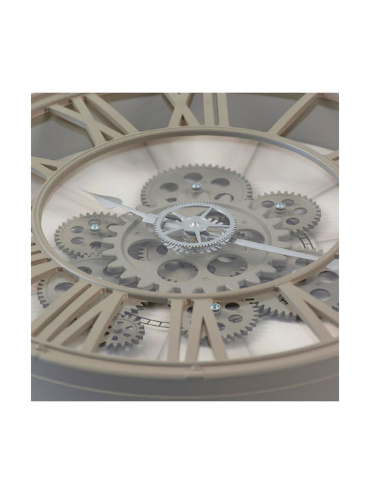 Wall Clock 38 Cm Rotating Mechanism Roman Numerals Cappuccino Aria Trade