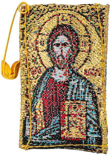 Stoff-Talisman Jesus Christus Panagia Theotokos