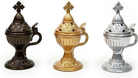 Λιβανιστηρι Μεταλλικο Μεγαλο Χαλκινο 17cm