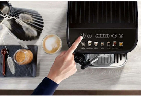 De'Longhi Magnifica Evo Milk Automatic Espresso Coffee Machine 1450W Pressure 15bar for Cappuccino with Grinder Black ECAM290.85.SBX