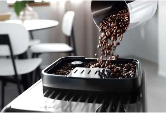 De'Longhi Magnifica Evo Milk Automatic Espresso Coffee Machine 1450W Pressure 15bar for Cappuccino with Grinder Black ECAM290.85.SBX