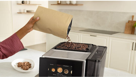 Bosch Automat de Espresso Presiune 19bar cu Wi-Fi Neagră TQE80703