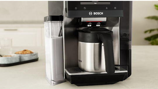 Bosch Automat de Espresso Presiune 19bar cu Wi-Fi Neagră TQE80703