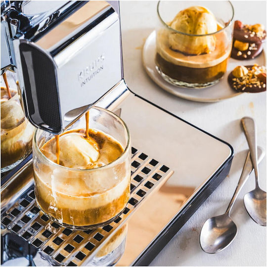 Krups Experience Automat Espressoare 1550W Presiune 15bar pentru Cappuccino cu Râșniță Gri 1386990