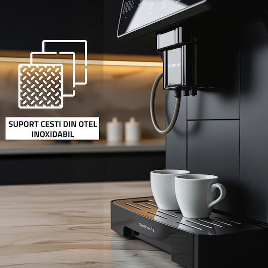 Samus Sublime 19 Automat de Espresso 1400W Presiune 19bar pentru Cappuccino Neagră