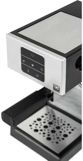 Briel A3 Μηχανή Espresso 1000W Πίεσης 20bar Μαύρη
