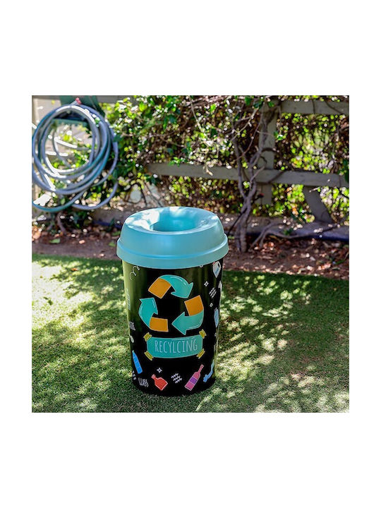 Homeplast Recycling Κάδος Ανακύκλωσης Πλαστικός γαλάζιο 50lt