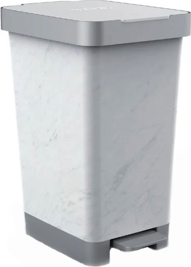 Dimitracas Coș Smart De Gunoi Din Plastic Cu Pedală Marble 25lt