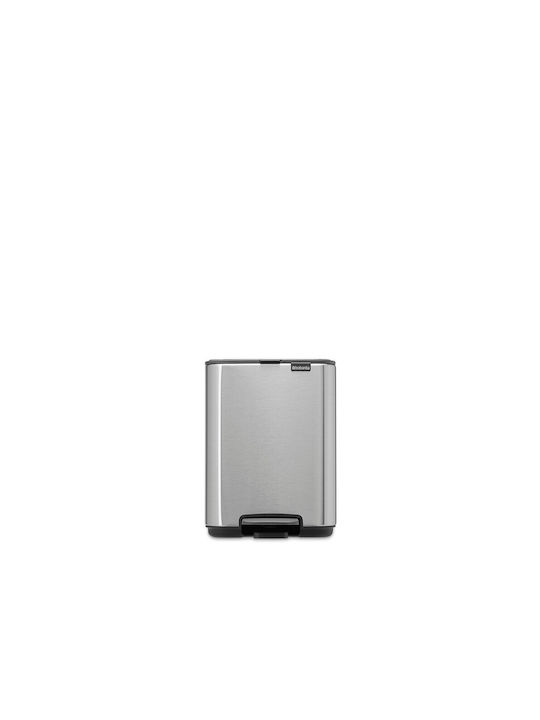 Brabantia Waste Bin Waste made of Stainless Steel with Pedal Gray 4lt 1pcs