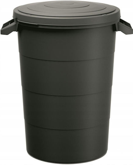 Prosperplast Coș de Gunoi Plastic Negru 80lt 1buc
