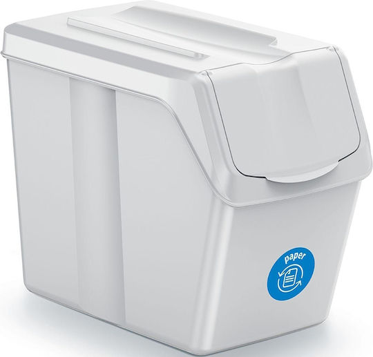 Prosperplast Coș de Gunoi Plastic Gri 20lt 3buc