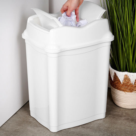 Stefanplast Кошче Отпадъци Пластмасов Бял 28лт 1бр