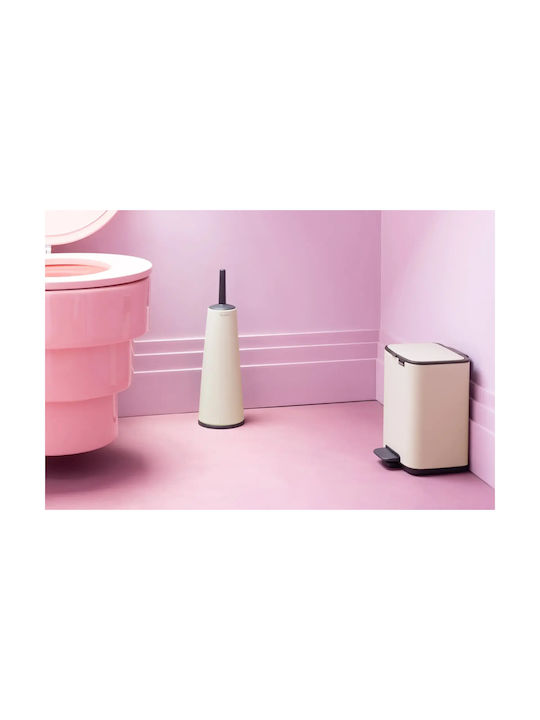 Brabantia Coș de Gunoi Plastic cu Pedală Bej 4lt 1buc