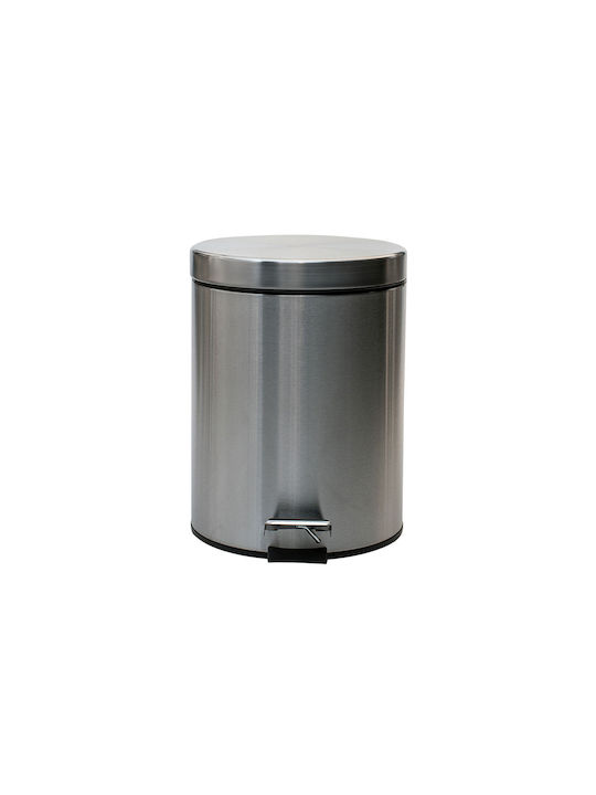 Coș De Gunoi De Baie Classic Inox Cu Închidere Silențioasă 5 L Mat Inox