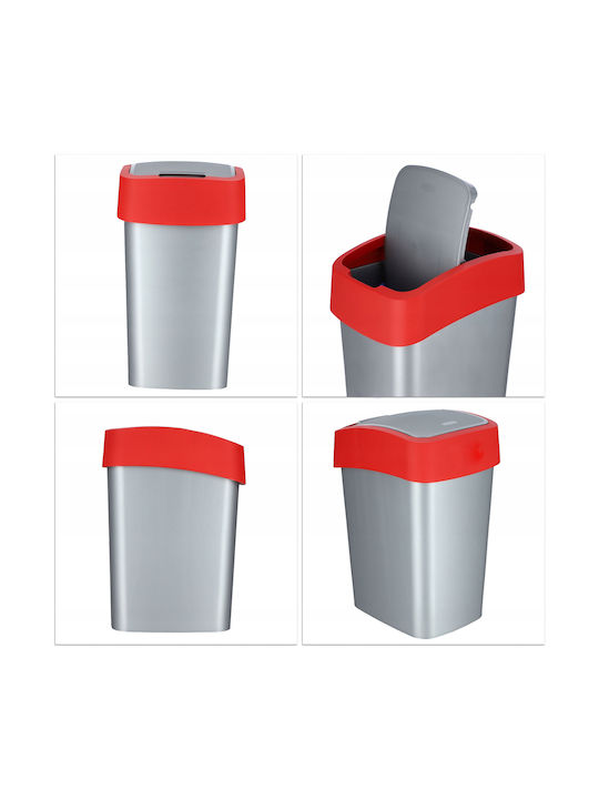 Curver Flip Bin Κάδος Απορριμμάτων Πλαστικός Κόκκινος 25lt