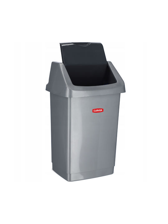 Curver Coș de Gunoi Metal Gri 25lt 1buc