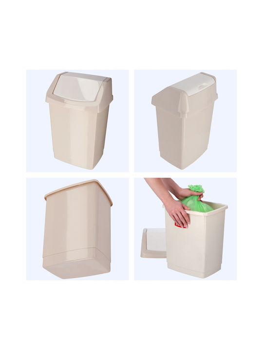 Curver Waste Bin Waste Plastic Beige 15lt 1pcs