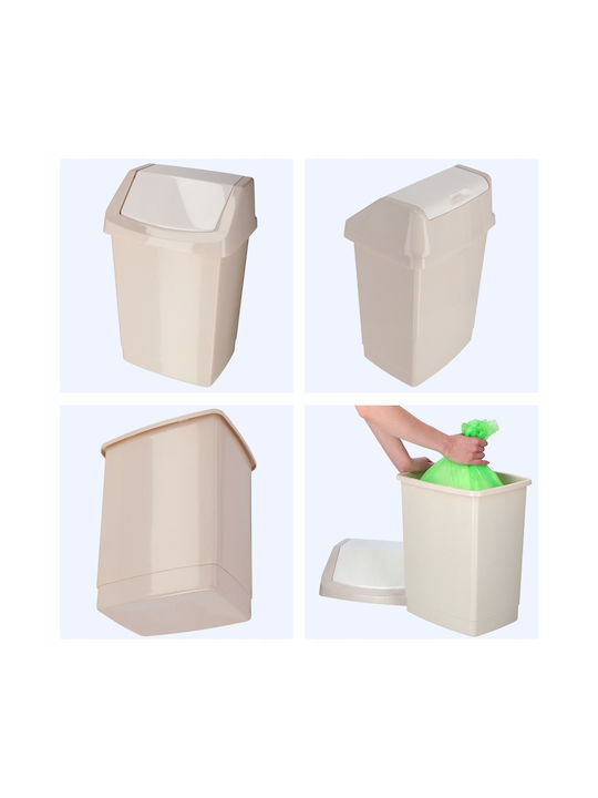 Curver Coș de Gunoi Plastic Bej 25lt 1buc