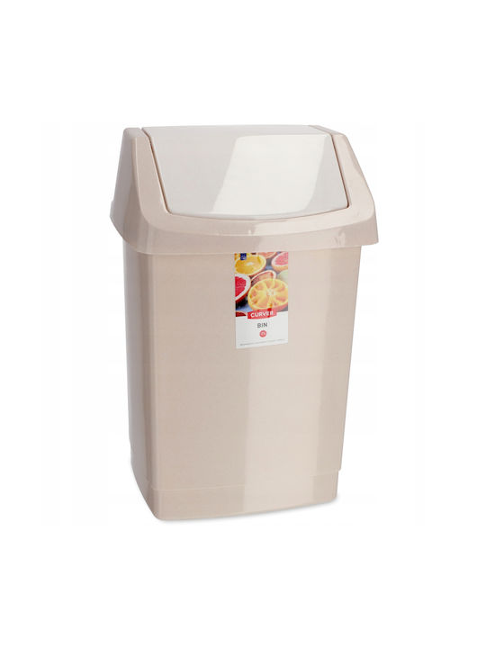 Curver Coș de Gunoi Plastic Bej 25lt 1buc