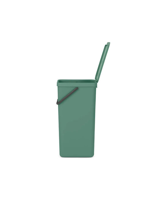 Brabantia Sort & Go Κάδος Απορριμμάτων Πλαστικός Fir Green 40lt