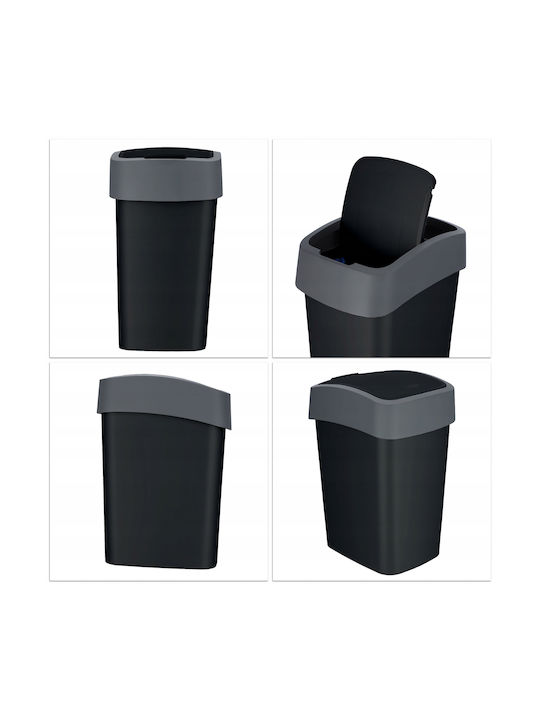 Curver Coș de Gunoi Plastic Negru 25lt 1buc