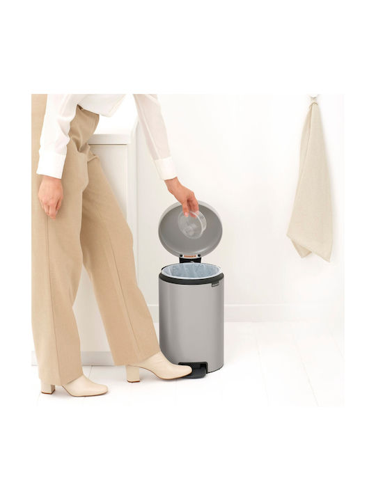 Brabantia Newicon Coș de Gunoi Plastic Gri 12l