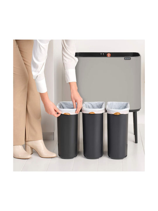 Brabantia Bo Touch Coș de Gunoi Plastic Gri