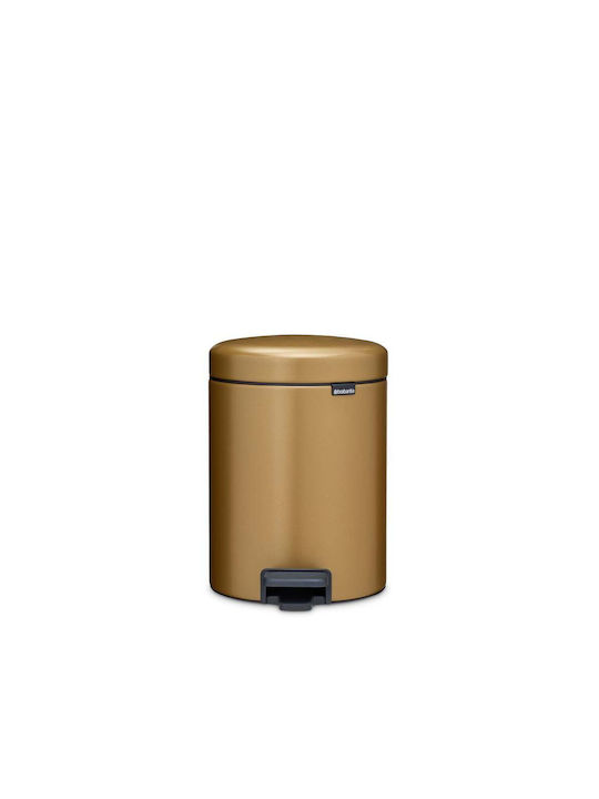 Brabantia Brabantia Mülleimer NewIcon Pedal Metallisch mit Pedal 5lt