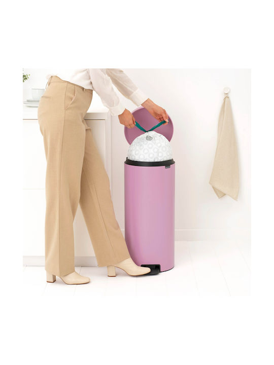 Brabantia Newicon Coș de Gunoi Plastic Roz 30l