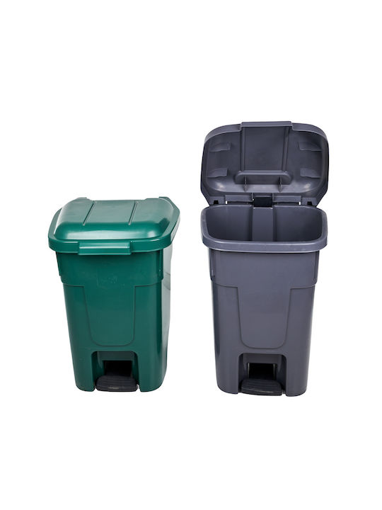 Klikareto Coș de Gunoi Plastic Verde 60l