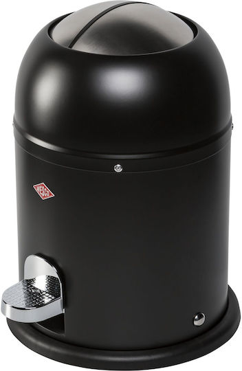 Wesco Mini Master Waste Bin Plastic with Pedal Black 6lt